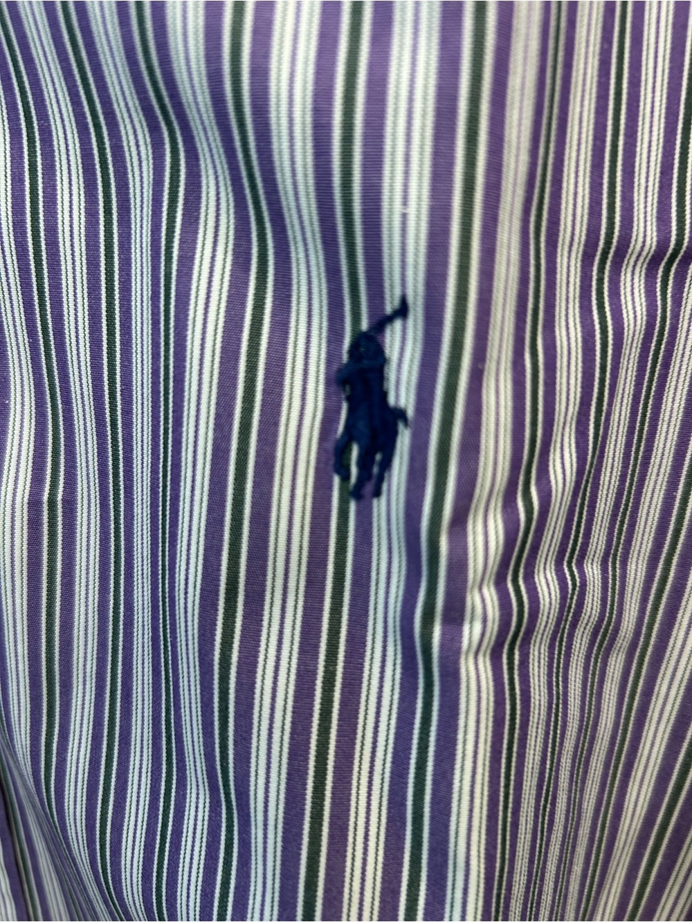 Vintage Ralph Lauren Blake Button Down Shirt XL StripeD 100% Cotton Classic Fit - Picture 2 of 10